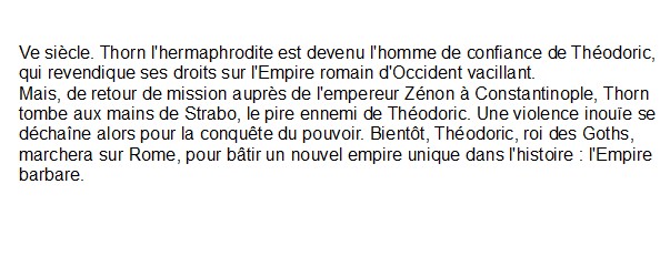 L'empire barbare - Tome 2 : Théodoric le Grand,  Gary Jennings 