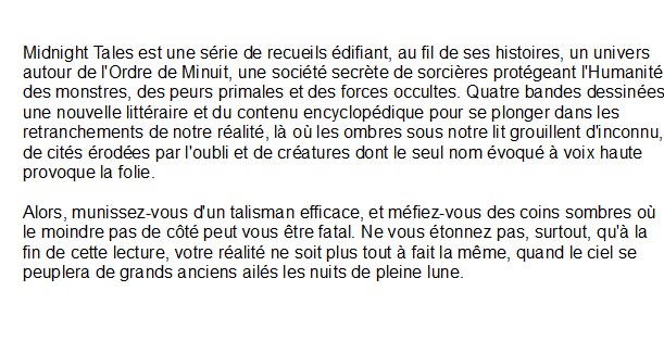 Midnight Tales - Tome 1, Mathieu Bablet 