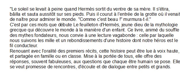 Le feuilleton d'Hermès, Murielle Szac