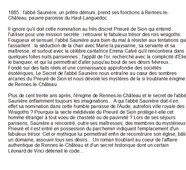 Le secret de l'abbé Saunière, Jean-Michel Thibaux