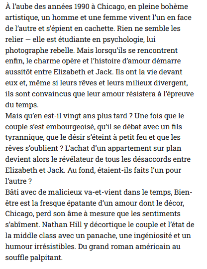 Bien-être, Nathan Hill