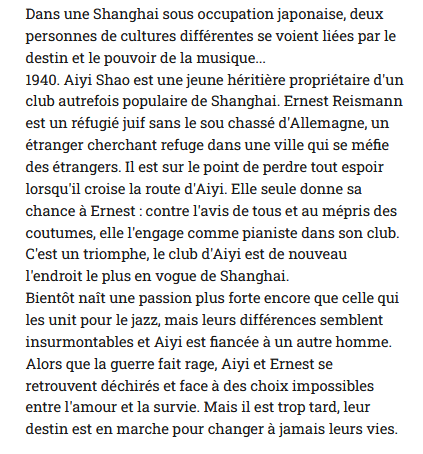 La Dernière Rose de Shanghai,  Weina Dai Randel