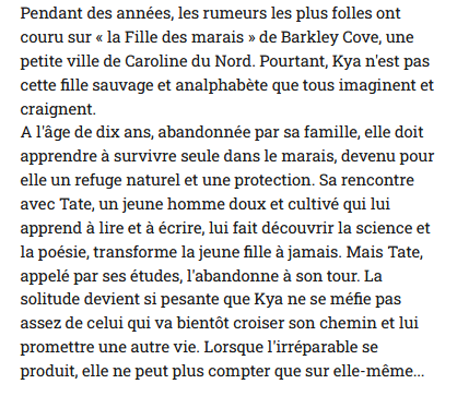 Là où chantent les écrevisses, Delia Owens